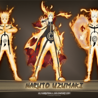 Uzumaki Naruto in Kurama mode